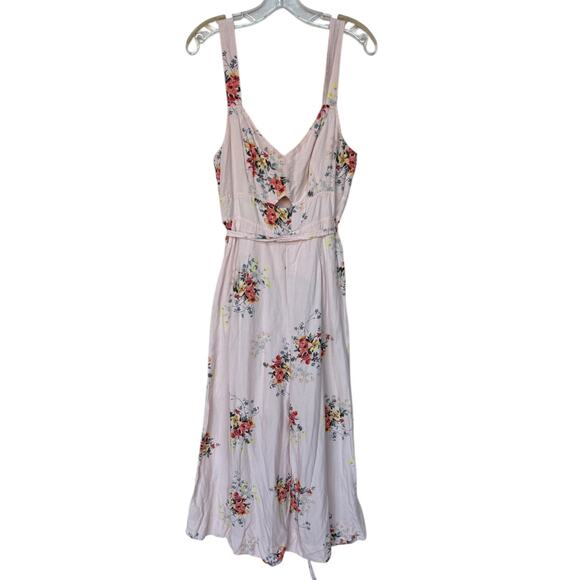 Anthropologie Pants - Anthropologie Akemi + Kin Aida Wide Leg Floral Pleated Jumpsuit size 14